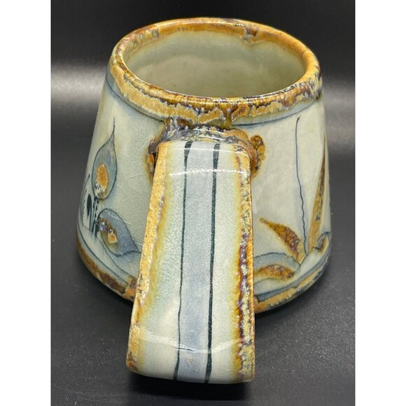 Vintage Ken Edwards Pottery El Palomar Tonala Large Quail Mug Studio Folk Art - Picture 2 of 9